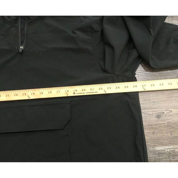 Avalanche Mens XL Black Water Resistant Hooded Jacket 1/4 Zip New $118 Tags - Picture 5 of 6